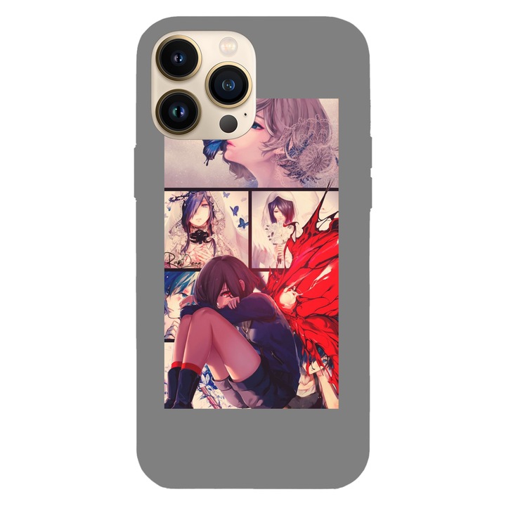 Husa telefon compatibila cu Apple iPhone 12 / iPhone 12 Pro, Viceversa, model Touka Kirishima Tokyo Ghoul, Silicon, TPU