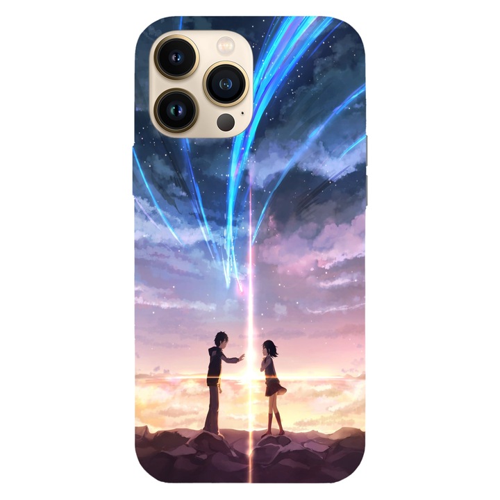 Husa telefon compatibila cu Apple iPhone 12 / iPhone 12 Pro, Viceversa, model Taki and Mitsuha Your Name, Silicon, TPU