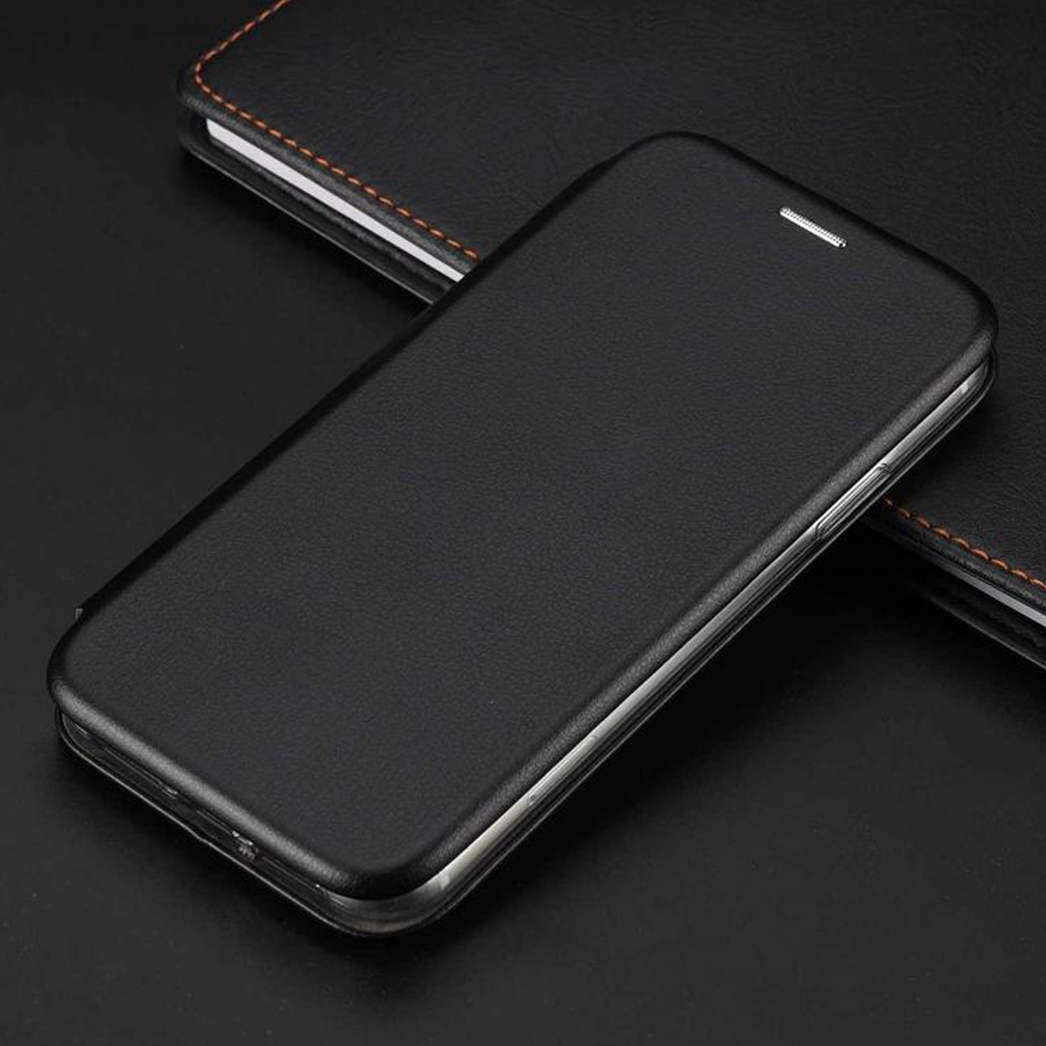 Husa de protectie PremiumCell Tip carte pentru Samsung A34, Suport card, Functie de Stand si Inchidere Magnetica, Protectie Sporita, Negru