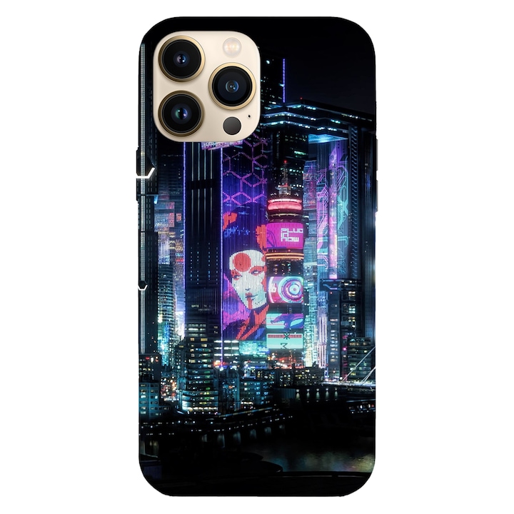 Apple iPhone 12 / iPhone 12 Pro, Viceversa, City Lights Cyberpunk modell, szilikon, TPU telefontok kompatibilis