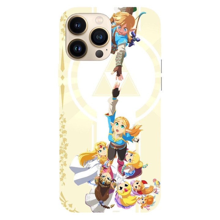 Apple iPhone 12 / iPhone 12 Pro telefontok, fordítva, Breath of the Wild Zelda modell, szilikon, TPU
