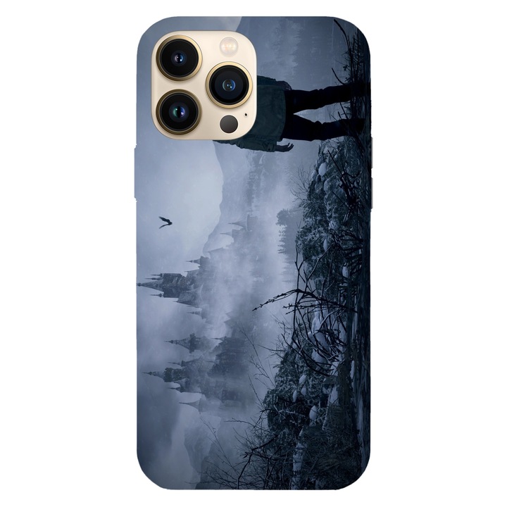 Husa telefon compatibila cu Apple iPhone 12 / iPhone 12 Pro, Viceversa, model Castle Resident Evil, Silicon, TPU