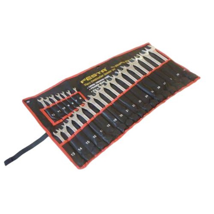 25 db-os villáskulcs készlet Festa, 6-32mm, CrV, Acél