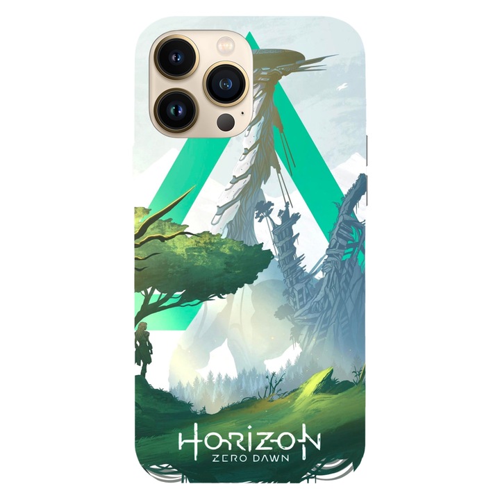 Husa telefon compatibila cu Apple iPhone 12 / iPhone 12 Pro, Viceversa, model Digital Scenery Horizon, Silicon, TPU