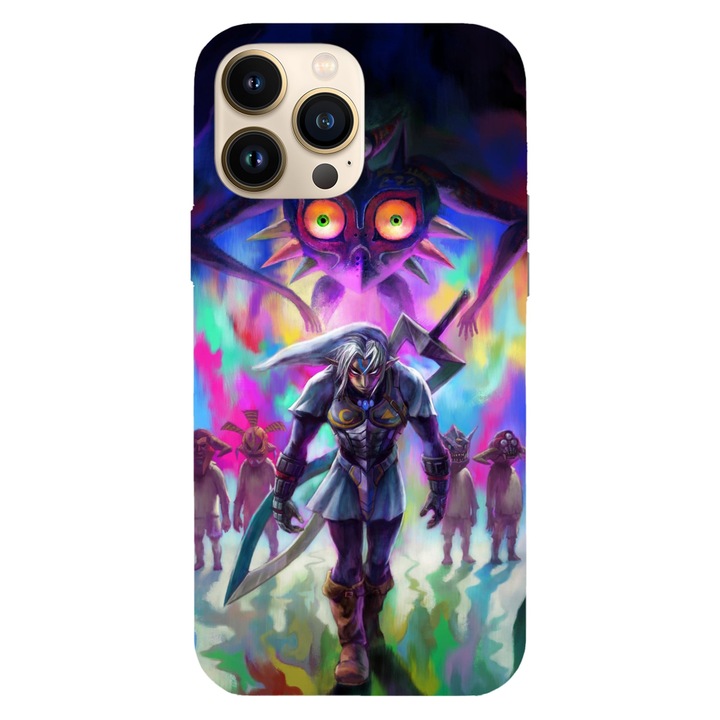 Husa telefon compatibila cu Apple iPhone 12 / iPhone 12 Pro, Viceversa, model Fierce Deity The Legend of Zelda, Silicon, TPU