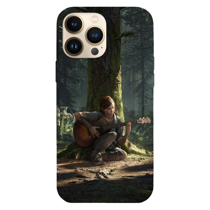 Калъф за телефон, съвместим с модел Apple iPhone 15 Plus, Viceversa, Ellie x Guitar Last of Us, силикон, TPU