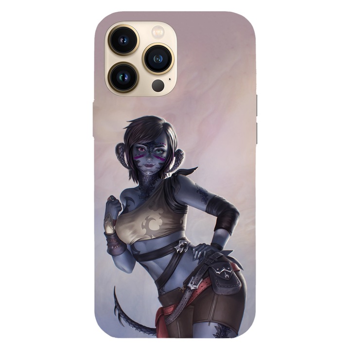 Husa telefon compatibila cu Apple iPhone 15 Pro Max, Viceversa, model Jude Jenssen Final Fantasy, Silicon, TPU