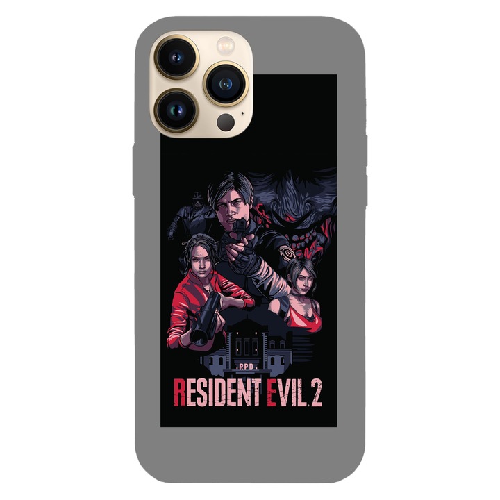 Husa telefon compatibila cu Apple iPhone 13 Pro, Viceversa, model Resident Evil 2, Silicon, TPU
