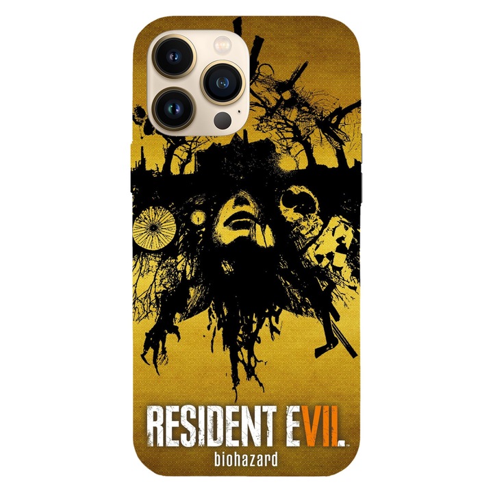 Husa telefon compatibila cu Apple iPhone 12 / iPhone 12 Pro, Viceversa, model Resident Evil 7 Biohazard, Silicon, TPU