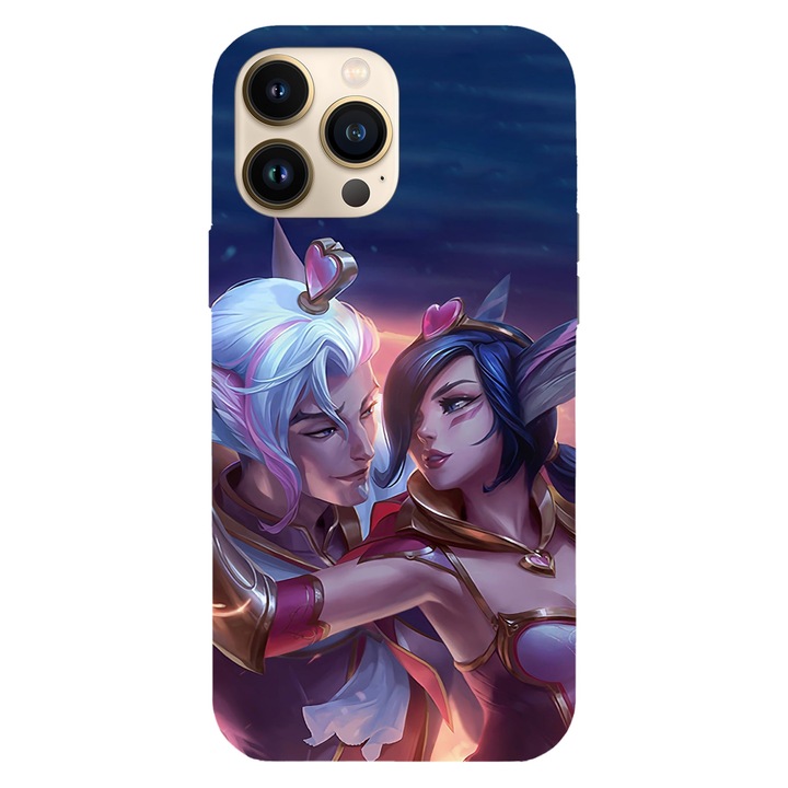 Husa telefon compatibila cu Apple iPhone 12 / iPhone 12 Pro, Viceversa, model Rakan and Xayah, Silicon, TPU
