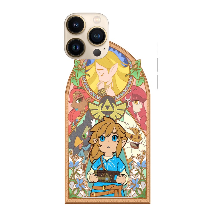 Husa telefon compatibila cu Apple iPhone 12 / iPhone 12 Pro, Viceversa, model Mosaic Legend of Zelda, Silicon, TPU