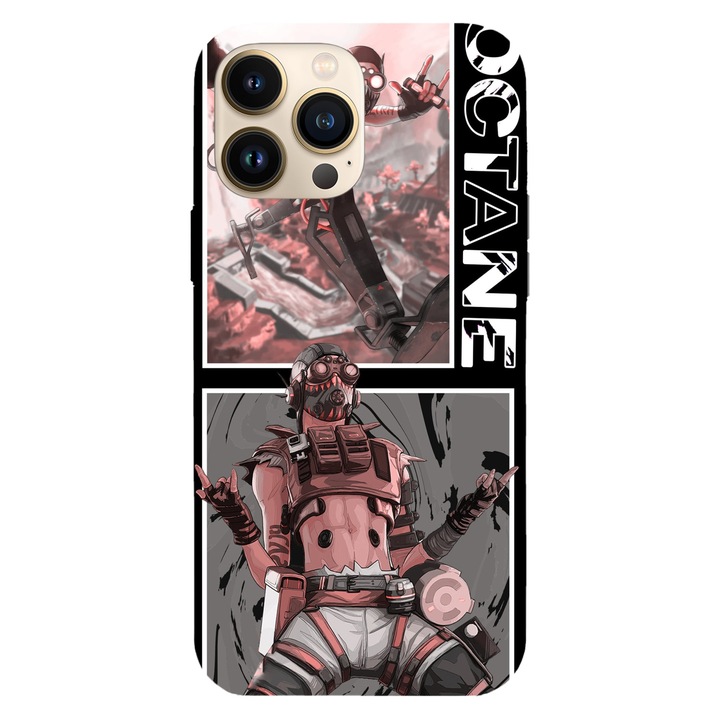 Husa telefon compatibila cu Apple iPhone 12 / iPhone 12 Pro, Viceversa, model Octane Apex Legend, Silicon, TPU