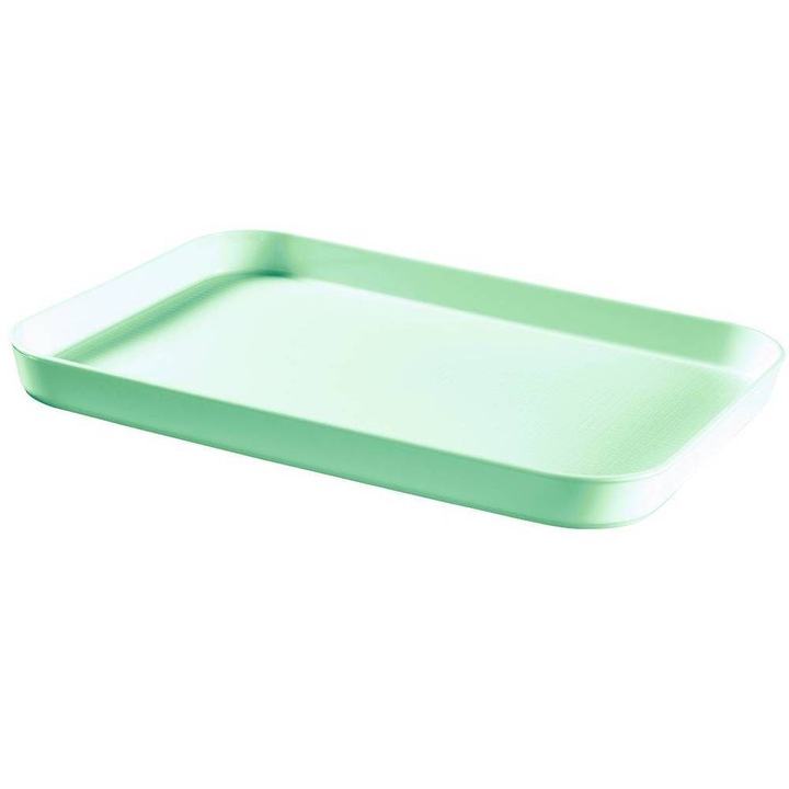 Tava servire, Curver, Plastic, 31x3.5x43 cm, Verde