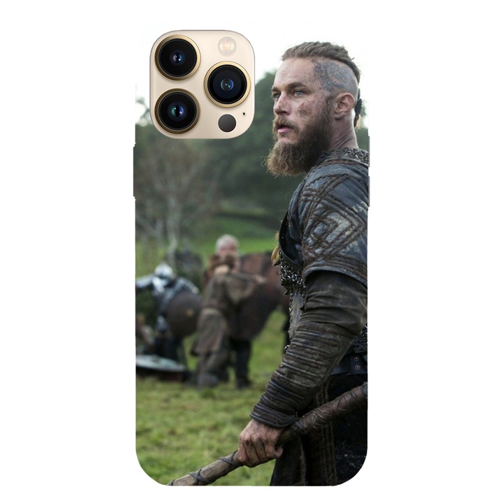 Husa telefon compatibila cu Apple iPhone 12 / iPhone 12 Pro, Viceversa, model Ragnar Fight Vikings, Silicon, TPU