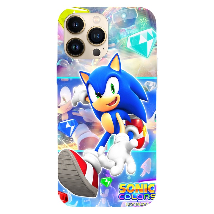 Калъф за телефон, съвместим с Apple iPhone 11 Pro, Viceversa, модел Sonic Colors, Silicon, TPU