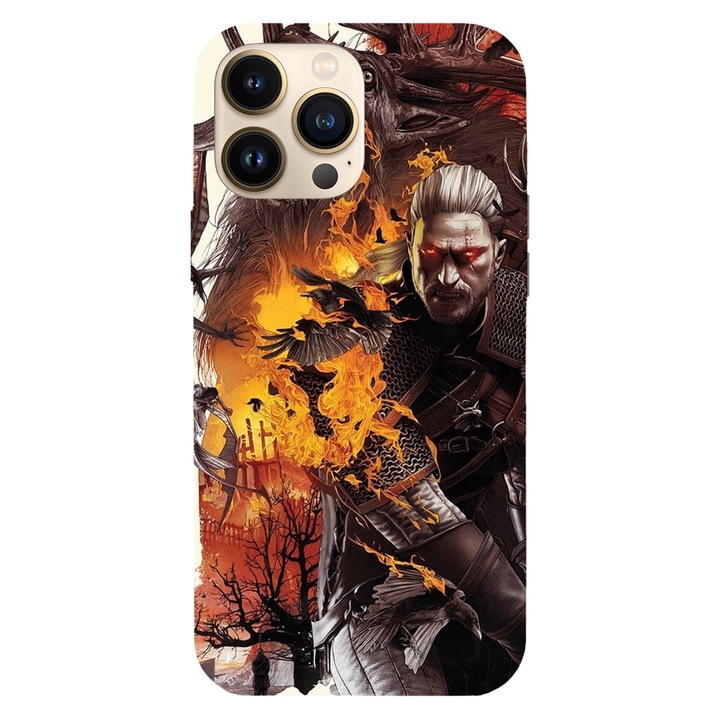 Telefontok kompatibilis: Apple iPhone 12 / iPhone 12 Pro, Viceversa, Wid Hunt The Witcher modell, Szilícium, TPU