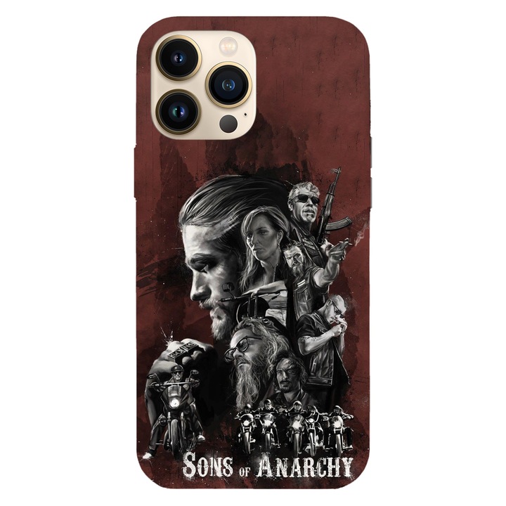 Husa telefon compatibila cu Apple iPhone 12 / iPhone 12 Pro, Viceversa, model Sons of Anarchy Members, Silicon, TPU
