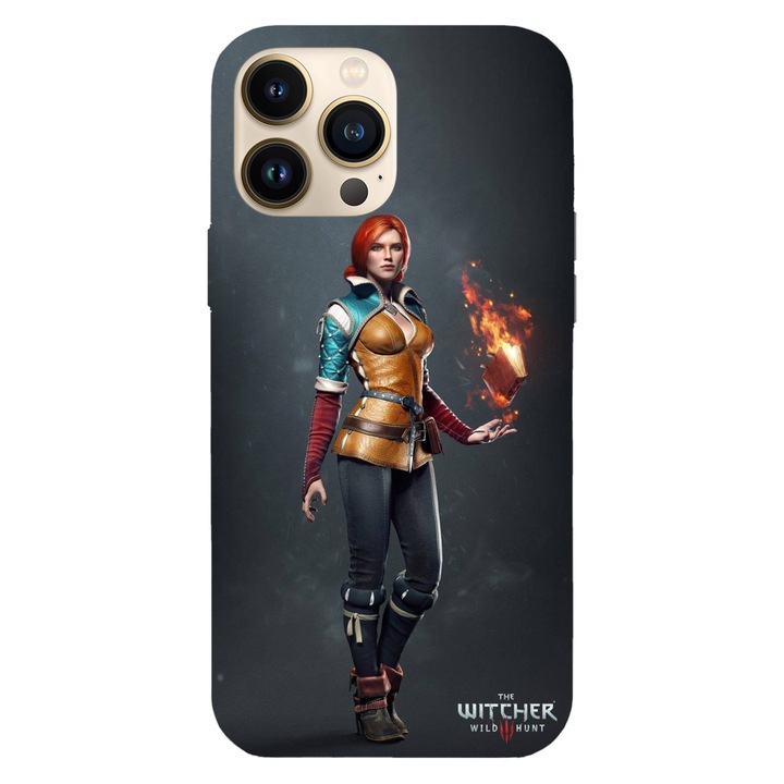 Husa telefon compatibila cu Apple iPhone 12 / iPhone 12 Pro, Viceversa, model Triss Merigold Spellbook The Witcher, Silicon, TPU