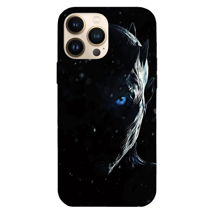 Husa telefon compatibila cu Apple iPhone 15 Pro Max, Viceversa, model White walker Game of Thrones, Silicon, TPU