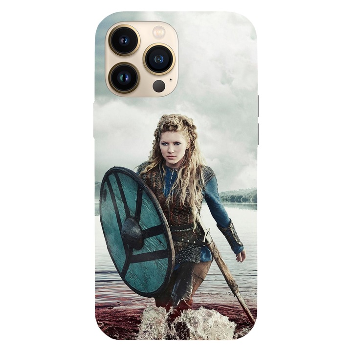 Telefontok kompatibilis Apple iPhone 12 / iPhone 12 Pro, Viceversa, Queen of Kattegat Vikings modellel, Szilikon, TPU