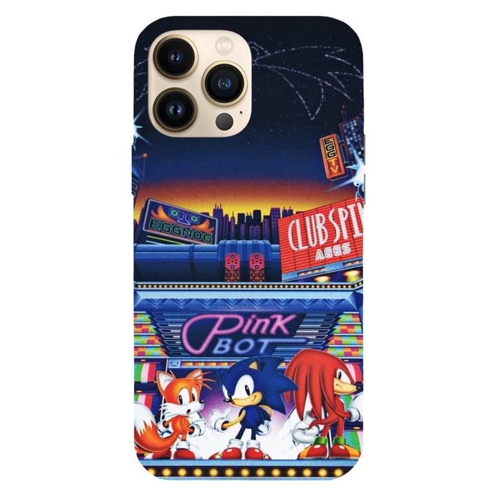 Калъф за телефон, съвместим с Apple iPhone 15 Plus, Viceversa, модел Sonic x Tails x Knuckles, Silicon, TPU
