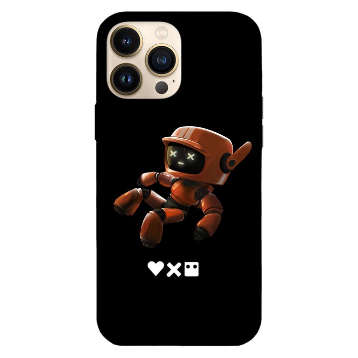 Telefontok, kompatibilis: Apple iPhone 12 / iPhone 12 Pro, Viceversa, Little Robot Love Death Robots modell, szilikon, TPU
