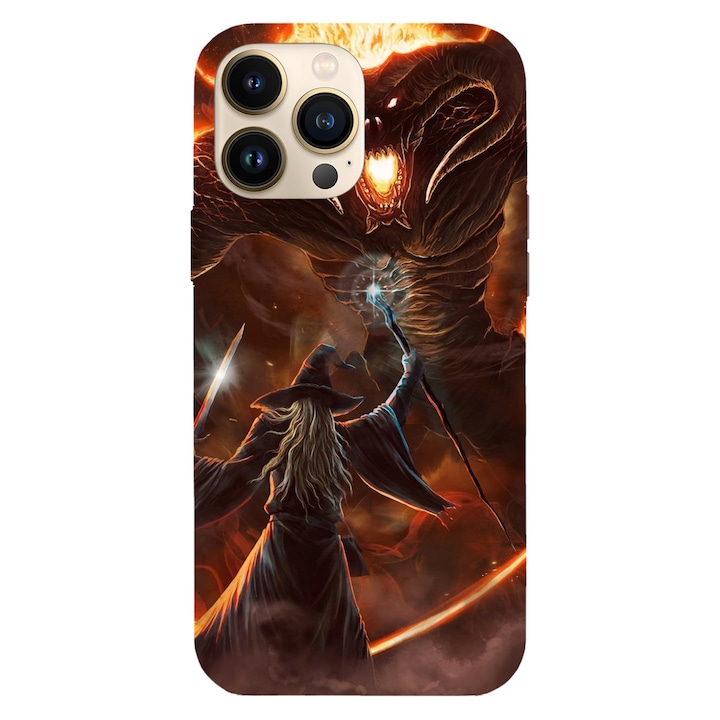Apple iPhone 12 / iPhone 12 Pro-val kompatibilis telefontok, Viceversa, The Balrog Fight The Lord of the rings, Silicon, TPU modell