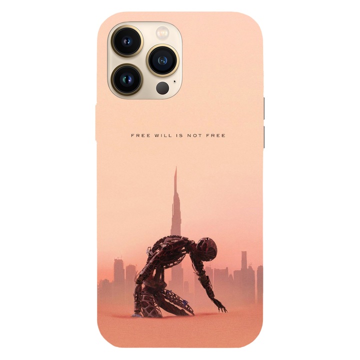 Husa telefon compatibila cu Apple iPhone 12 / iPhone 12 Pro, Viceversa, model Free will is not free Westworld, Silicon, TPU