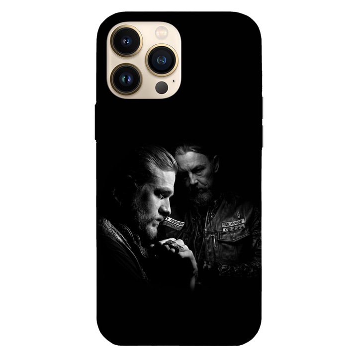 Husa telefon compatibila cu Apple iPhone 12 / iPhone 12 Pro, Viceversa, model Jax and Chibs Sons of Anarchy, Silicon, TPU