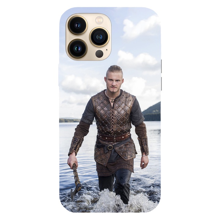 Husa telefon compatibila cu Apple iPhone 15 Plus, Viceversa, model Bjorn Lothbrok Vikings, Silicon, TPU