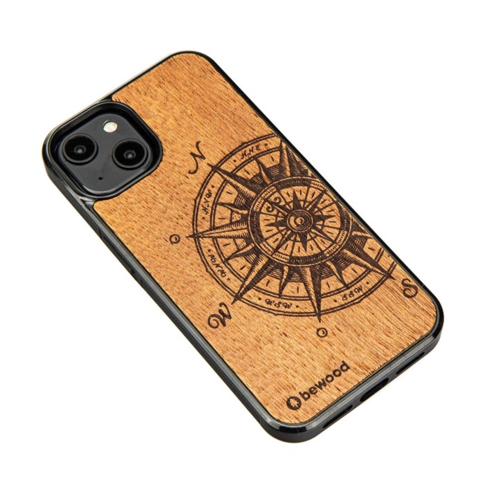 Husa telefon Bewood, din lemn, pentru iPhone14, Traveler