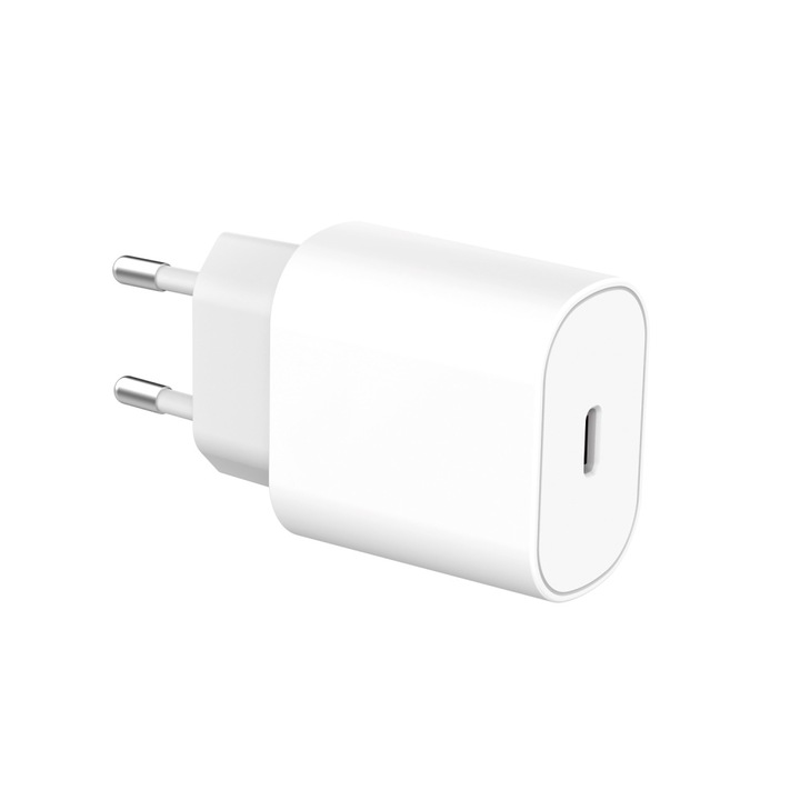 Incarcator retea 25W, Cablu Tip-C / Tip-C, G-Tech, Compatibil cu Samsung Galaxy A23, Quick Charge, Alb