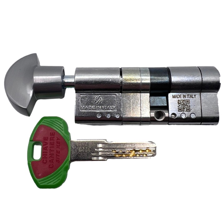 Cilindru Securemme 46x31 mm cu buton 322TPCS46X311X5 cu 5 chei + 1 de montaj