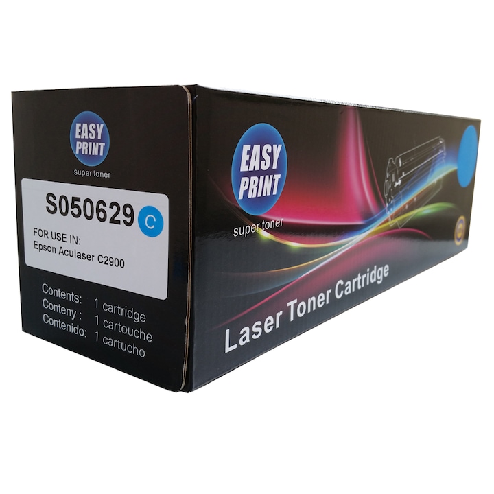 Easy Print toner cián, kompatibilis S050629, 2500 oldal, Epson Aculaser C2900