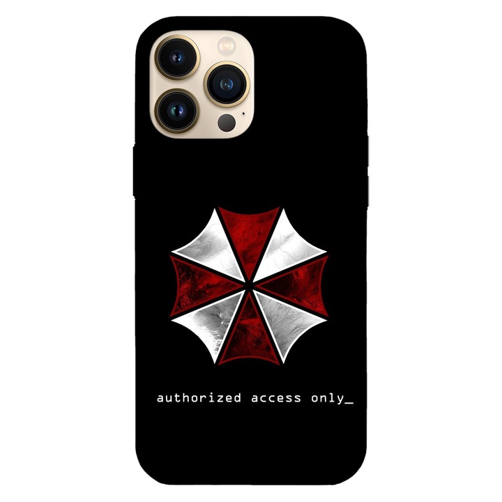 Калъф за телефон, съвместим с Apple iPhone 14 Plus, Viceversa, модел Umbrella corporation Resident Evil, силикон, TPU