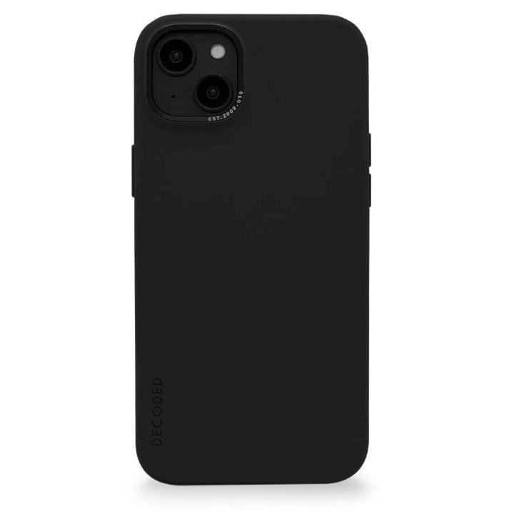 Husa de protectie compatibila cu MagSafe pentru iPhone 14 Plus, Decoded, Negru