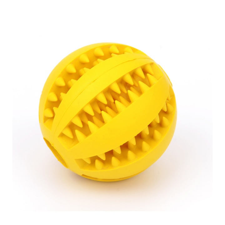 Minge pentru animale, Cauciuc, Eliberare hrana, Galben