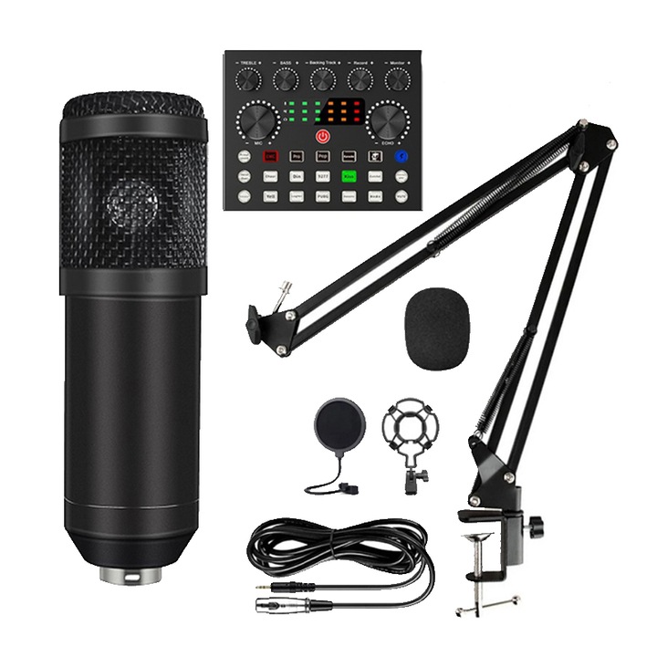 Комплект микрофон, със звукова карта