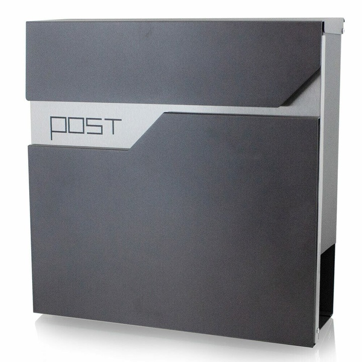 Levéldoboz, Bituxx, Horganyzott acél, Modern megjelenés, Szürke