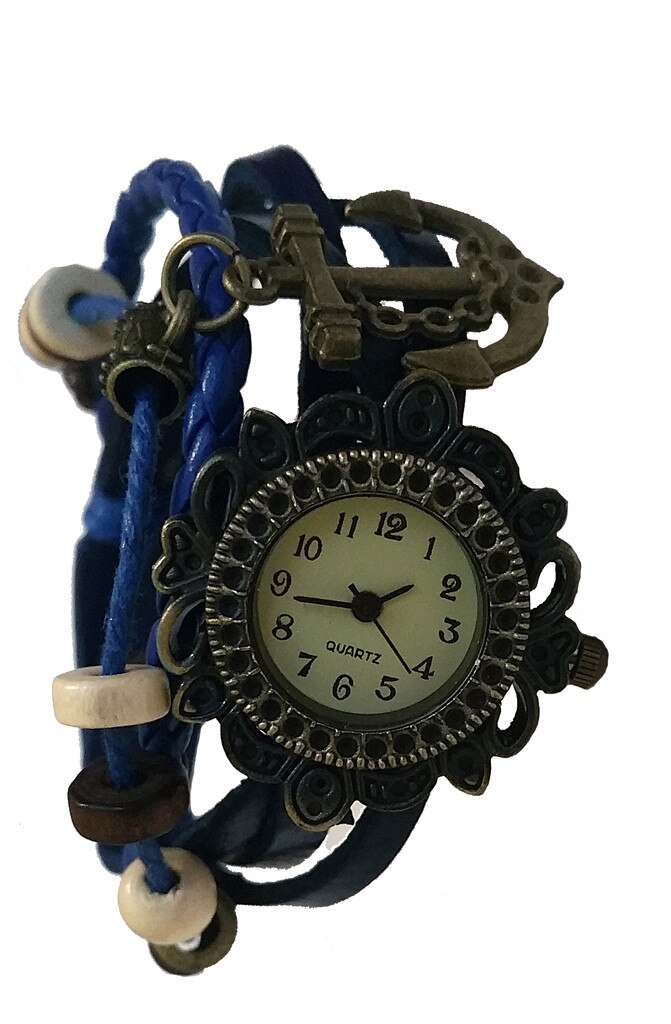 Ceas dama Quartz fashion model retro albastru