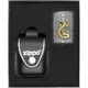 Set cadou cu bricheta si husa Cobra, Zippo, Galben/Negru