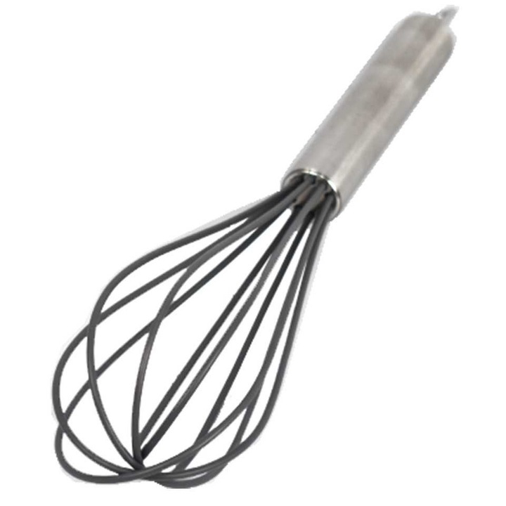 Konyhatörlő, Barna, 26 x 6 cm, Ergonomikus, Szilikon, Ezüst