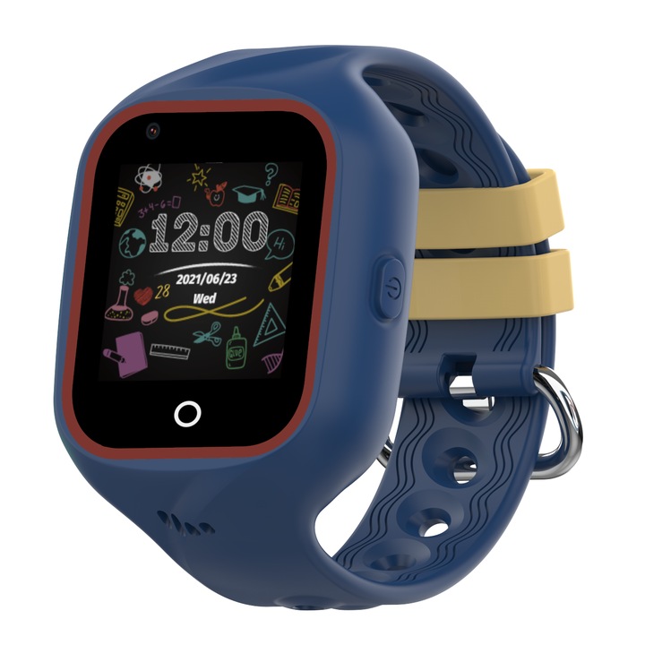 Смарт часовник за деца Bemi, GPS, 4G, Navy Blue