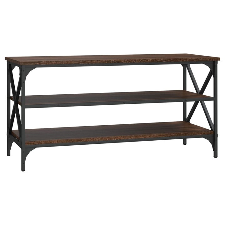 VidaXL barna tölgyszínű szerelt fa TV-szekrény 100x40x50 cm 825796