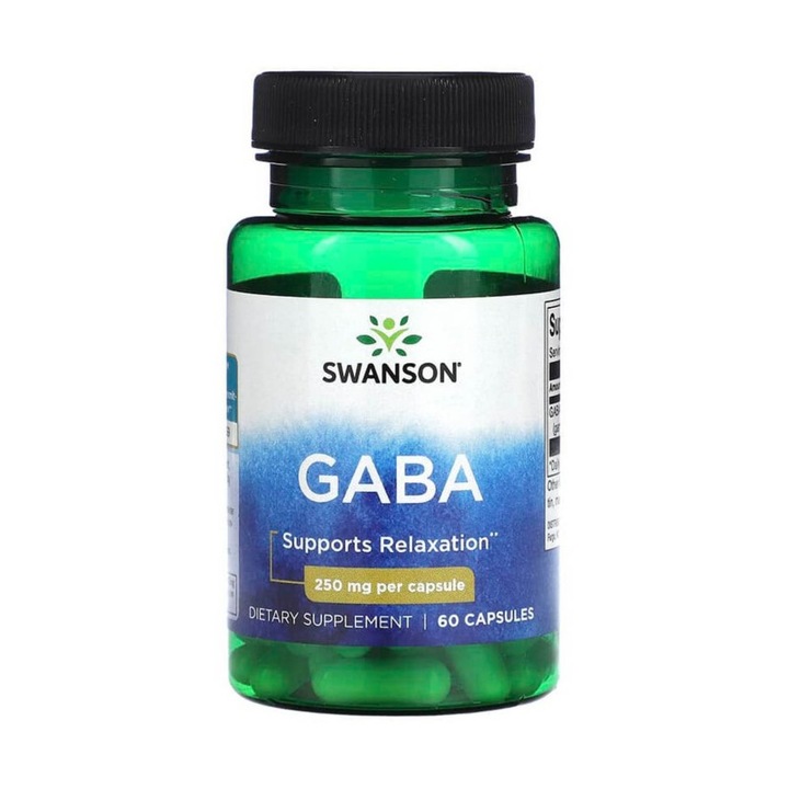 GABA 250 mg 60 kapszula, Swanson