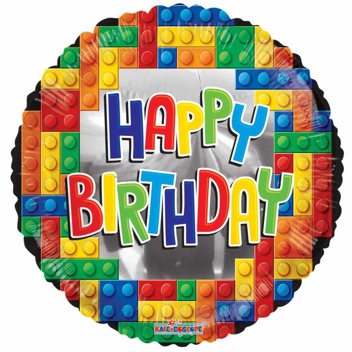 Balon Folie Happy Birthday Lego, 45 cm,15452-18