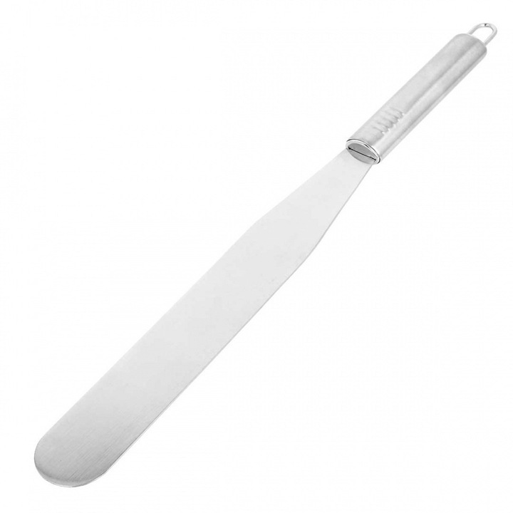 Cutit spatula pentru tort, Brunbeste, Inox, Gri metalizat