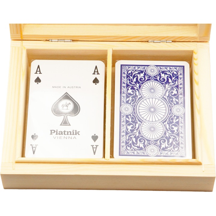 Játékkártya, Piatnik, Műanyag/fa, Többszínű