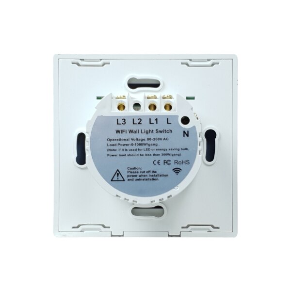 Intrerupator Touch, SmartWise T4 EU 2C UNI (R3), WiFi + RF, 2 canale ...