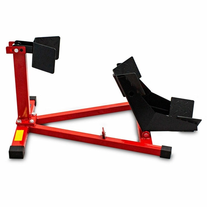 Suport motocicleta, Bituxx, Otel, 71 x 47 x 42 cm, Rosu/Negru